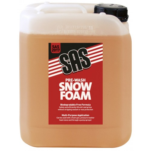 S.A.S Pre-Wash Snow Foam 5 Litre S.A.S Pre-Wash Snow Foam 5 Litre
